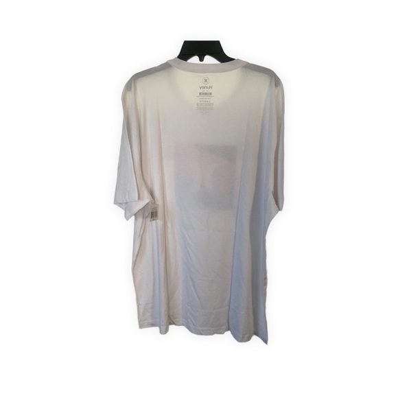 Hurley Men’s White T-shirt Size XXLARGE new - Picture 3 of 4